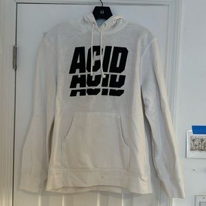 Tim Coppens “ACID” white hoodie size large.